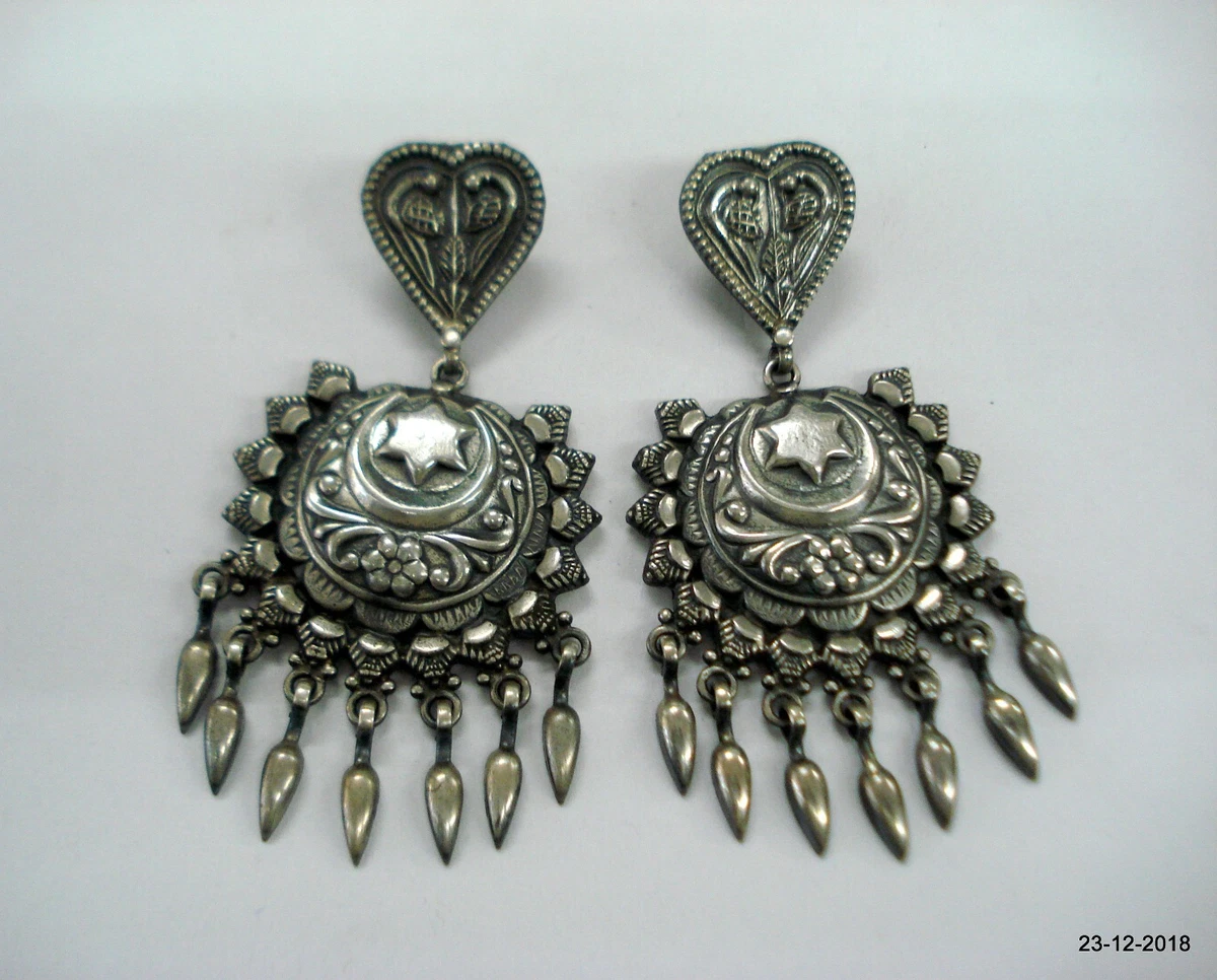 Vintage sterling clearance silver earrings ebay