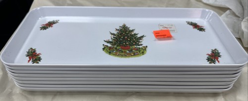 8- Pfaltzgraff Christmas Heritage Rectagular Plastic Tray Melamine - Picture 5 of 10