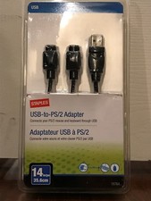 staples brand usb to ps/2 adapter --- new in package