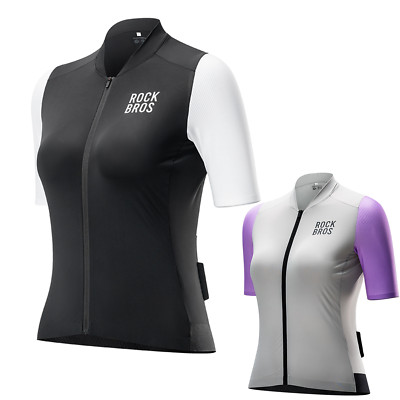 ROCKBROS Damen Fahrradtrikot Fahrrad Kurzarm Atmungsaktiv Radtrikot S-XXL
