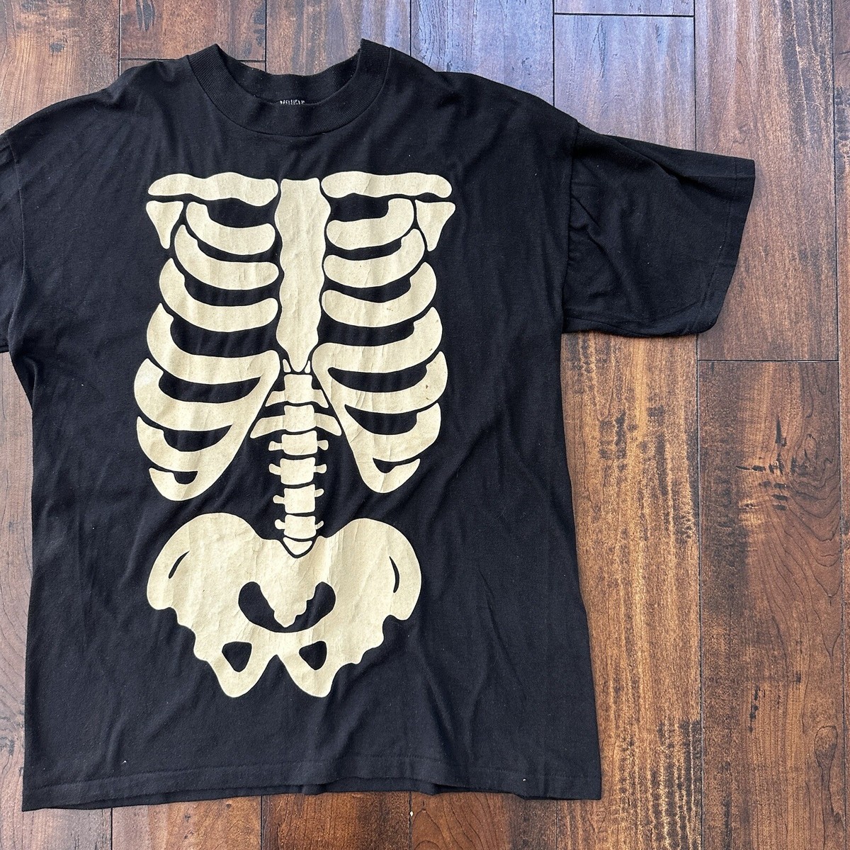 VTG 90s Hallmark Skeleton Bones Leslie Arwin T Shirt Made In USA 