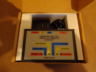 New Fiberdyne Labs FTX-B63 Ethernet  Converter
