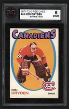 1971-72 OPC #45 KEN DRYDEN ROOKIE CARD  KSA 6 ENM