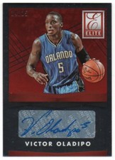 2015-16 Elite Signatures Red ES-VO Victor Oladipo Auto 14/25 Orlando Magic