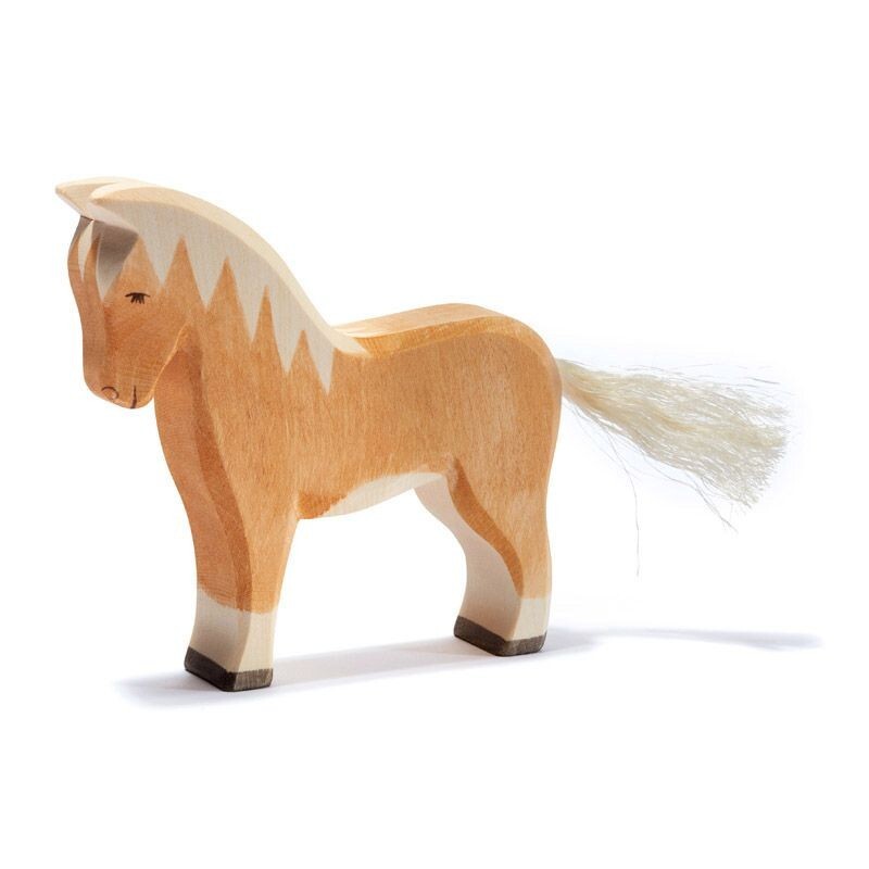 Ostheimer Haflinger Pferd Holzfigur Spielfigur Tierfigur 11113