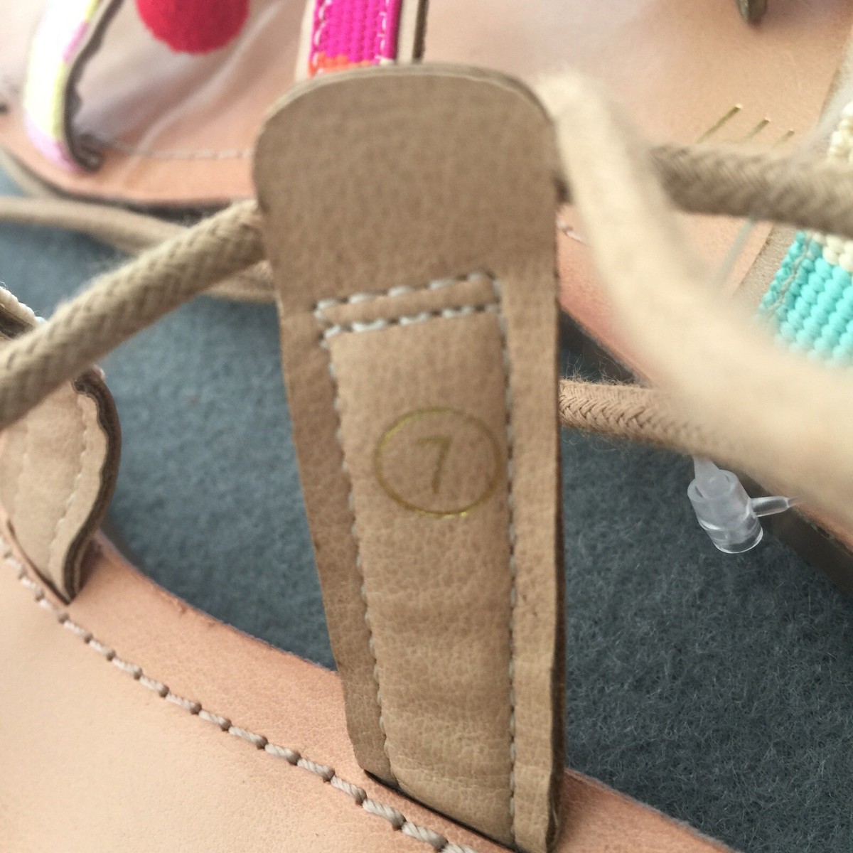Madden Girl リングクロージャー スリッポン スライド サンダル Steve Madden Girl Women's Sz 7 Embellished Toe Ring Loop