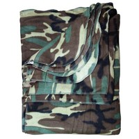 Neu Fleece Decke Woodland FüR Camping Outdoor Survival Bushcrafting Zelten Sofa