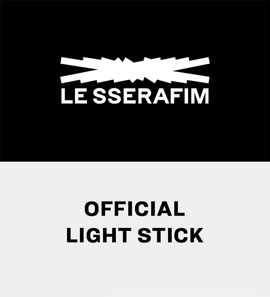 LE SSERAFIM OFFICIAL LIGHT STICK w Strap, Bag, Tracking FANLIGHT MD K-POP SEALED