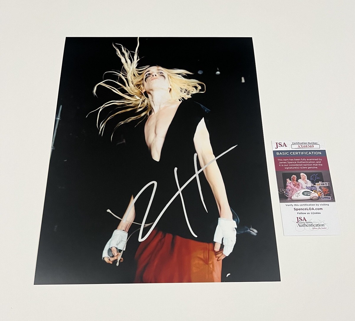 2HOLLIS SIGNED 11x14 PHOTO BOY 2 WHITE TIGER AUTOGRAPHED + JSA COA