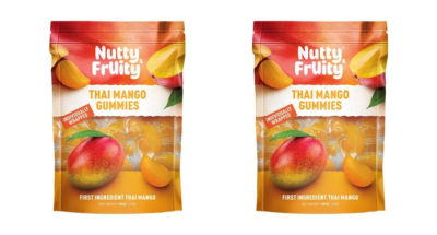 2 Packs Nutty & Fruity Thai Mango Gummies, 18 OZ Each = 36 oz ...