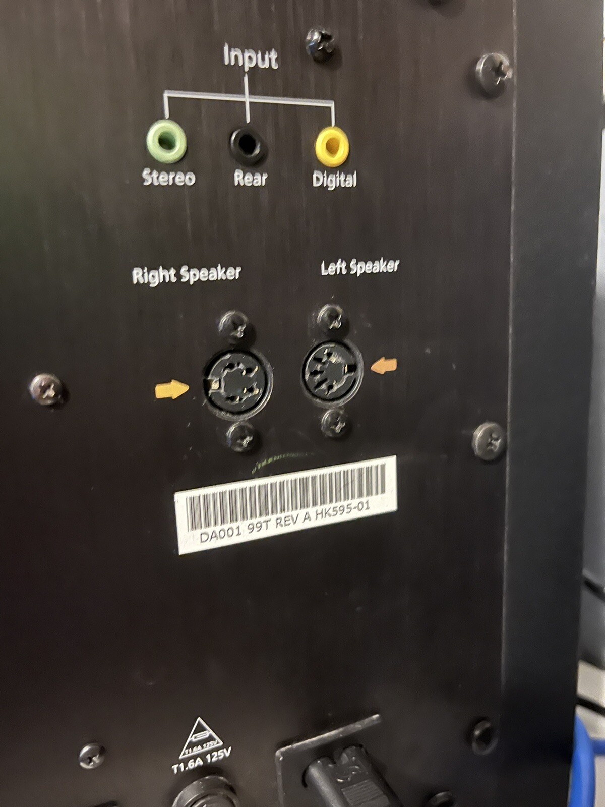 Harman Kardon HK595 H/K595 Active Powered Subwoofer with ac adapter sub