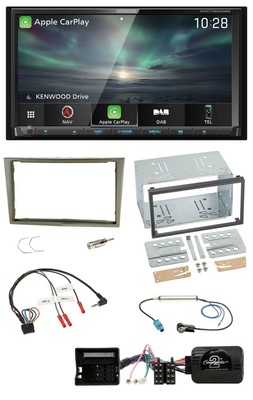 Kenwood Bluetooth USB 2DIN Steering Wheel TMC DAB Navigation For Vauxhall Corsa D Astra H Z