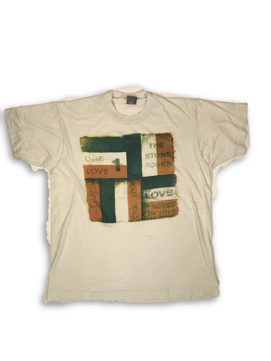 Vintage VTG 90s The Stone Roses Screen Stars Best White Tour T