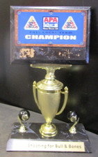 APA Champion Pool Player Trophy 2015 13in Tall 8 ball