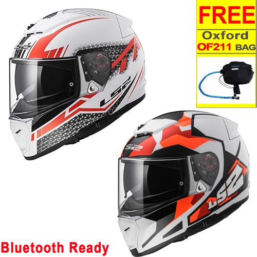 LS2 FF390 Full Face Motorbike Helmet Pinlock Insert + Oxford Helmet