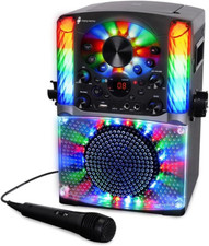 SML625BTBKD Karaoke Machine, Portable Bluetooth CD G Karaoke System, Black