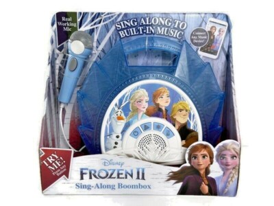 Disney Frozen 2 Sing-Along Boombox Microphone Built-in Music