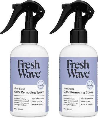 Fresh Wave Lavender Odor Eliminator Spray & Air Freshener, 8 Oz. Pack of 2. Odor