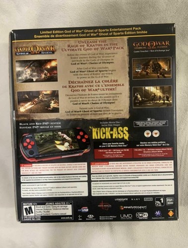 Sony PSP 3001 God of War Ghost of Sparta Limited Edition CIB (10,000 + Games) - Picture 2 of 5