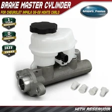 Brake Master Cylinder w/ Reservoir & Sensor for Chevy Impala 06-08 Monte Carlo