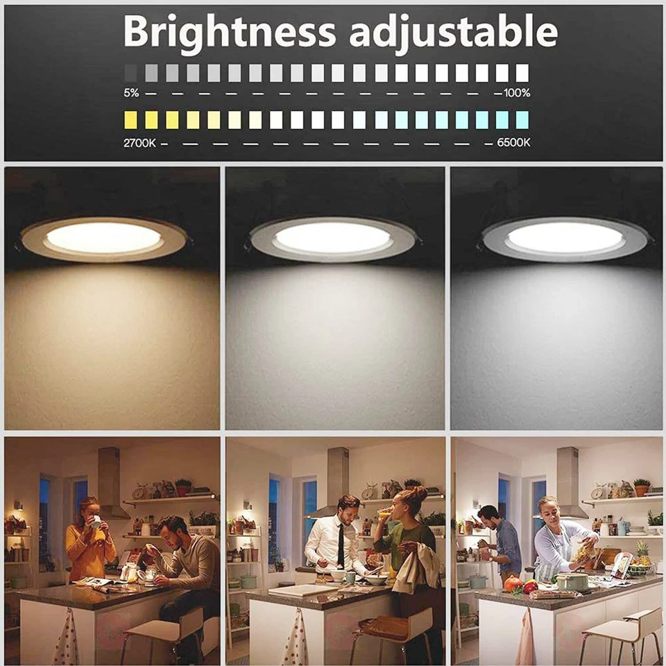 5W 9W LED Einbaustrahler Bluetooth RGB+WW+CW Einbauleuchte Decken Sports Dimmbar - Bild 4 von 4