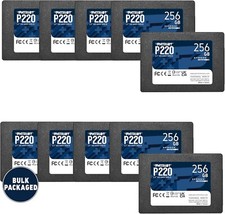 Patriot P220 256GB 2.5" SATA3 6GB/s 550MB/s Internal SSD Laptop/PC/MAC 10PK BULK