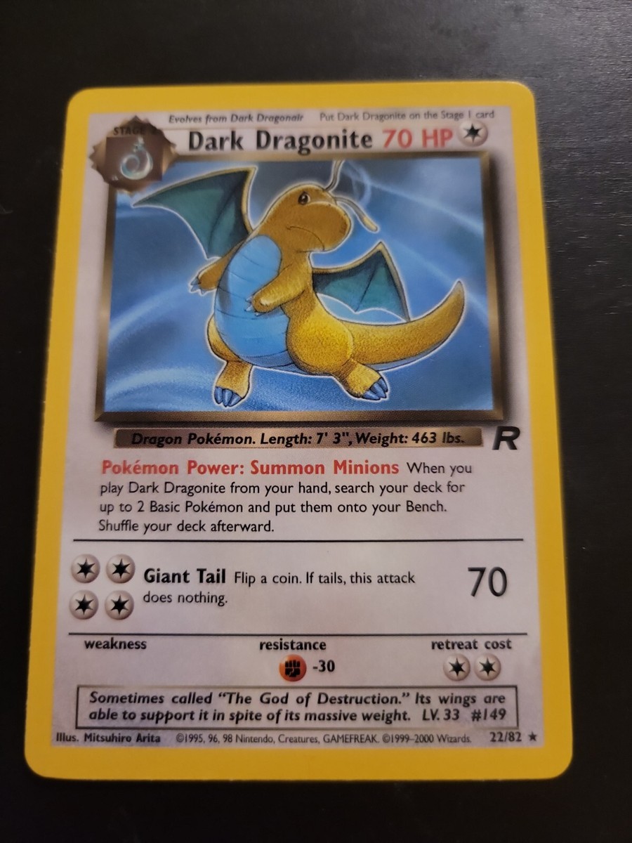 Pokemon TCG Card 2000 Team Rocket Dark Dragonite 22/82 | eBay