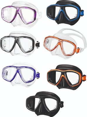 TUSA Maske mit opt. Gläser Sehhilfe Tauchmaske von  - 1.0 bis - 6.5 nach Wahl