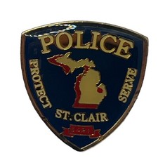 St. Clair Michigan DARE Police Department Law Enforcement Enamel Lapel Hat Pin