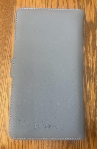 Passport Holder Case Let The Adventure Begin Air Mail Travel Wallet Miamica Grey - Picture 2 of 4