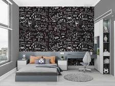 3D Pattern Computer Square Self-adhesive Removeable Wallpaper Wall Mural1 1535