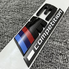 For F80 G80 M3 Competition Trunk Gloss Black M Sport Rear Emblem Badge