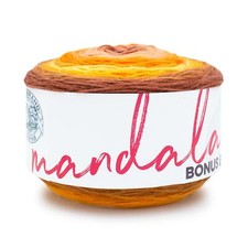  1 Skein Lion Brand Yarn 125-264D Mandala Bonus Bundle Yarn, Elektro