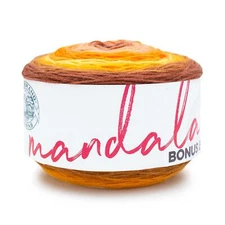 (1 Skein) Lion Brand Yarn 125-264D Mandala Bonus Bundle Yarn, Elektro