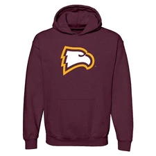 Winthrop Eagles Primary Logo - NCAA University Sports Team Hoodie - Maroon