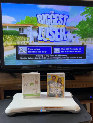 Nintendo Wii Balance Board RVL-021 + Wii Fit & Biggest Looser 2