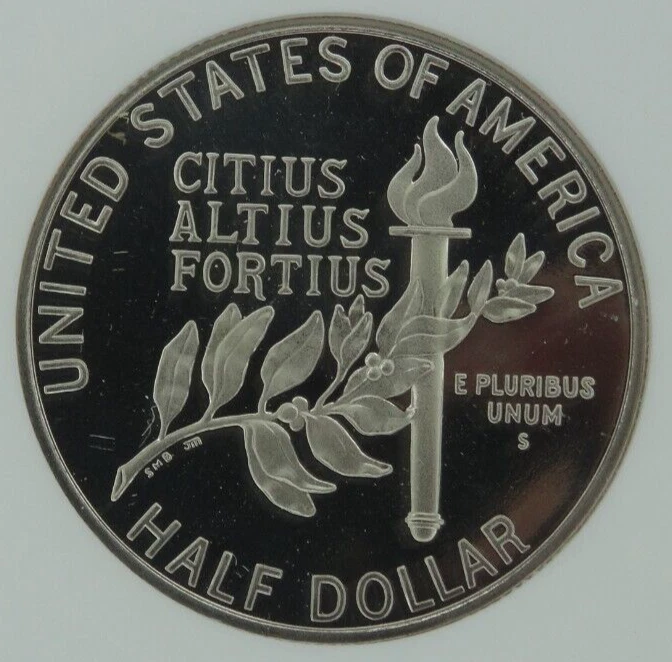 1992-S Olympic Gymnast Proof Half Dollar NGC PF 70 Ultra Cameo Commemorative 50C - Image 4 of 4