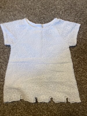 0-3 Monate altes Baby Kleid Oberteil weiß