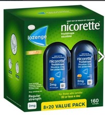 Nicorette Quit Smoking Cooldrops Fresh Fruit Lozenges 2mg 160 Pieces  HealthCo 
