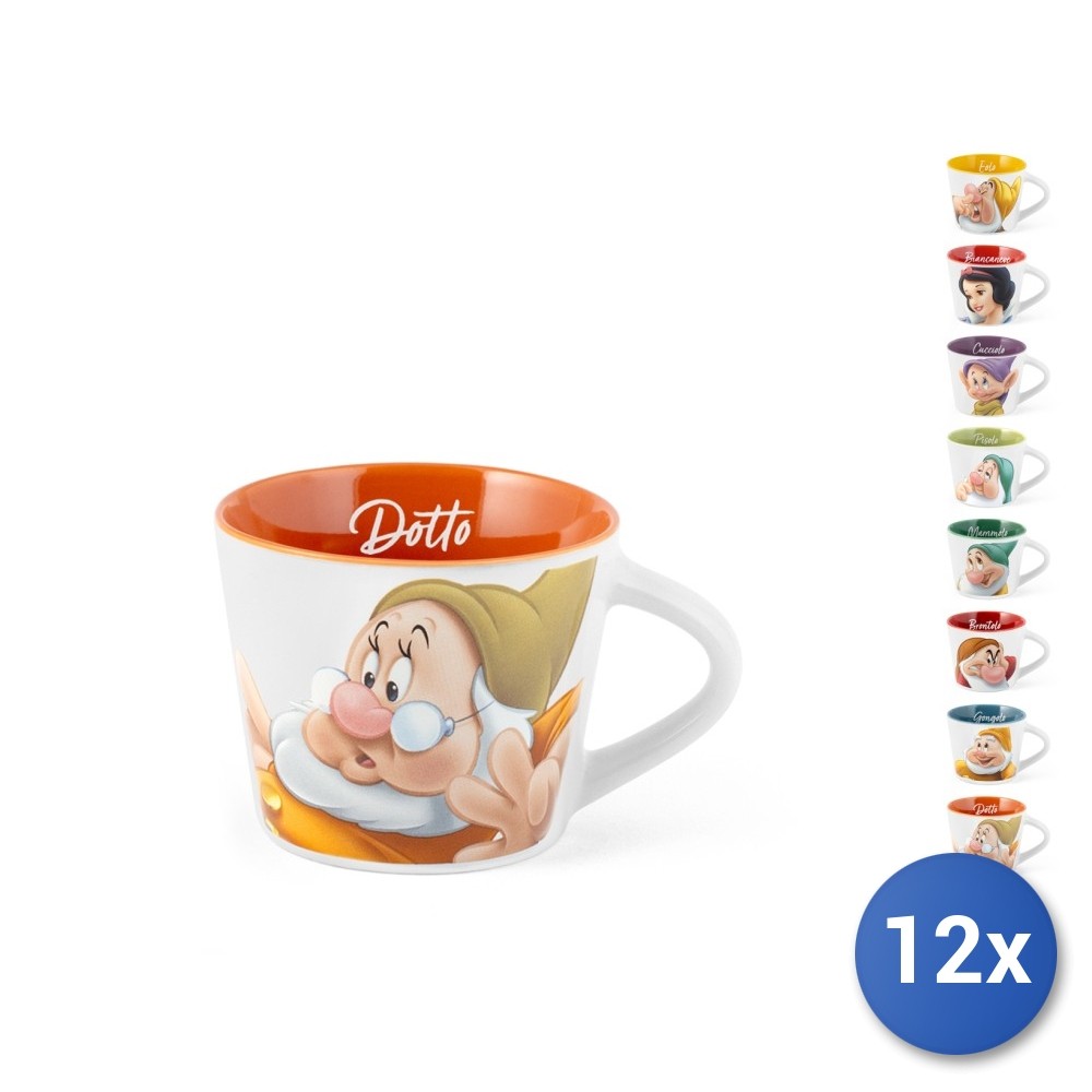 12x Home Coffee Cups Nani Pop Disney in New Bone China Decorated 90cc