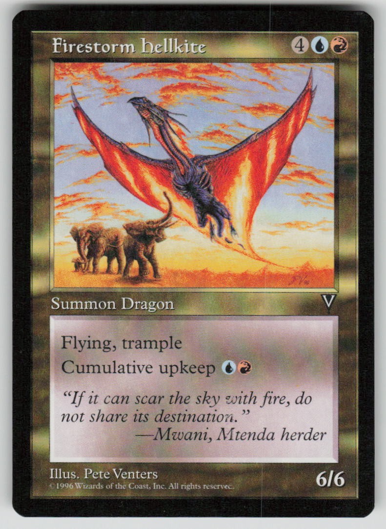 Firestorm Hellkite Rare Visions MTG Near Mint
