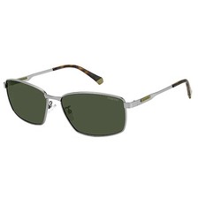 Polaroid PLD 2137/G/S/X R81 UC Matte Ruthenium Metal Sunglasses Green Polarized