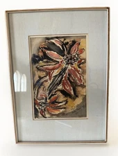 Hanna Haniel Kopf Painting, Mid Century, Gallery Framed!