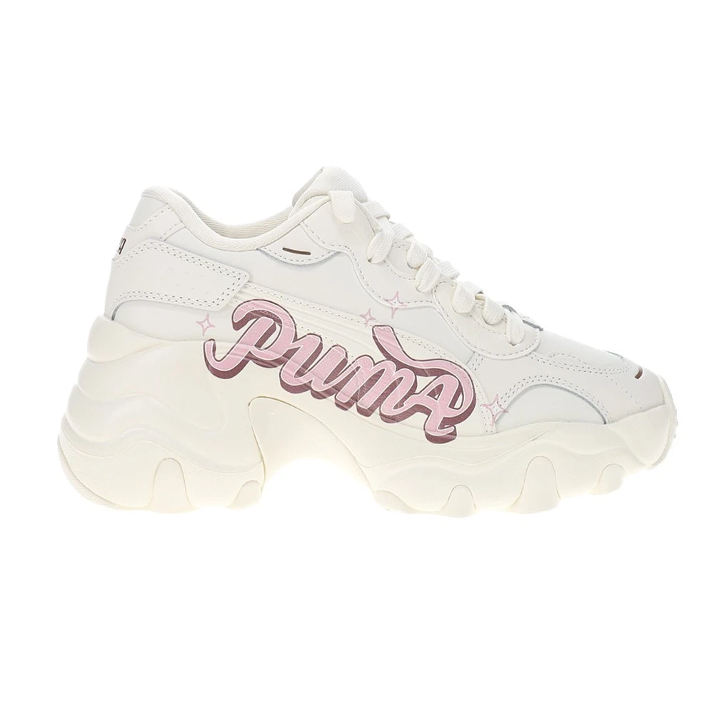 Scarpe casual PUMA Pulsar zeppa collegecore stringate donna bianche sneakers 400492