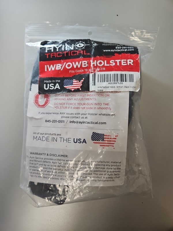 2 in 1 Concealed Carry Holster IWB OWB Right-Handed GLOCK 19 W/ TLR7/8 Optics