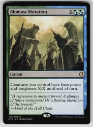 Biomass Mutation - Commander 2019 #187/302 Rare Instant
