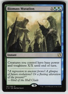 Biomass Mutation - Commander 2019 #187/302 Rare Instant