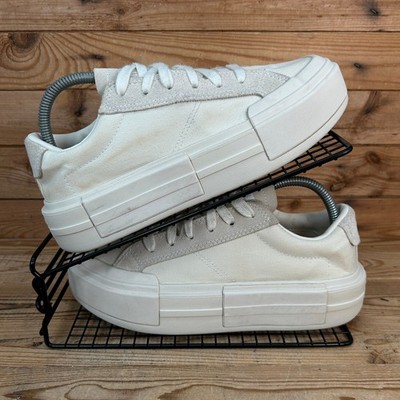 Converse Turnschuhe Damen Größe UK 6 All Star Cruise Low Off White Canvas Schuhe