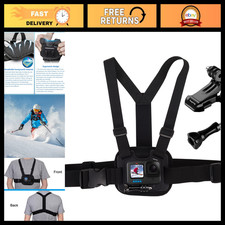 Adjustable Chest Mount Strap for GoPro Hero 12 11 10 9 8 7 5 4 3, AKASO, DJI Osm