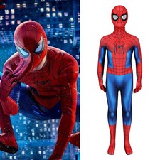 Peter Parker Costume Spider-Man Brand New Day Cosplay Bodysuit For Kids Handmade